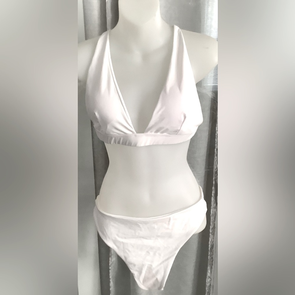 WHITE THONG BIKINI SET NWOT🇺🇸
